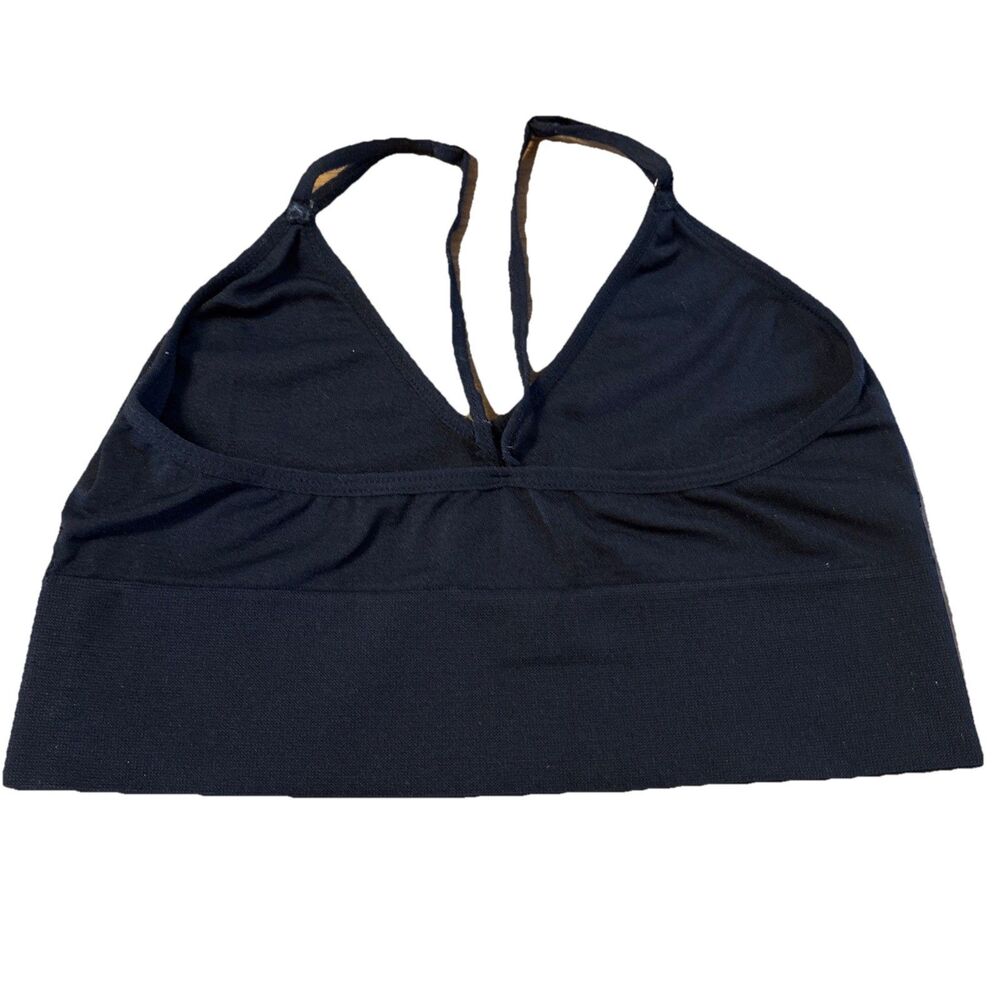 Women's /Junior Danskin NOW Racerback Sports Bra  Size M Black See Measurements - Picture 5 of 8